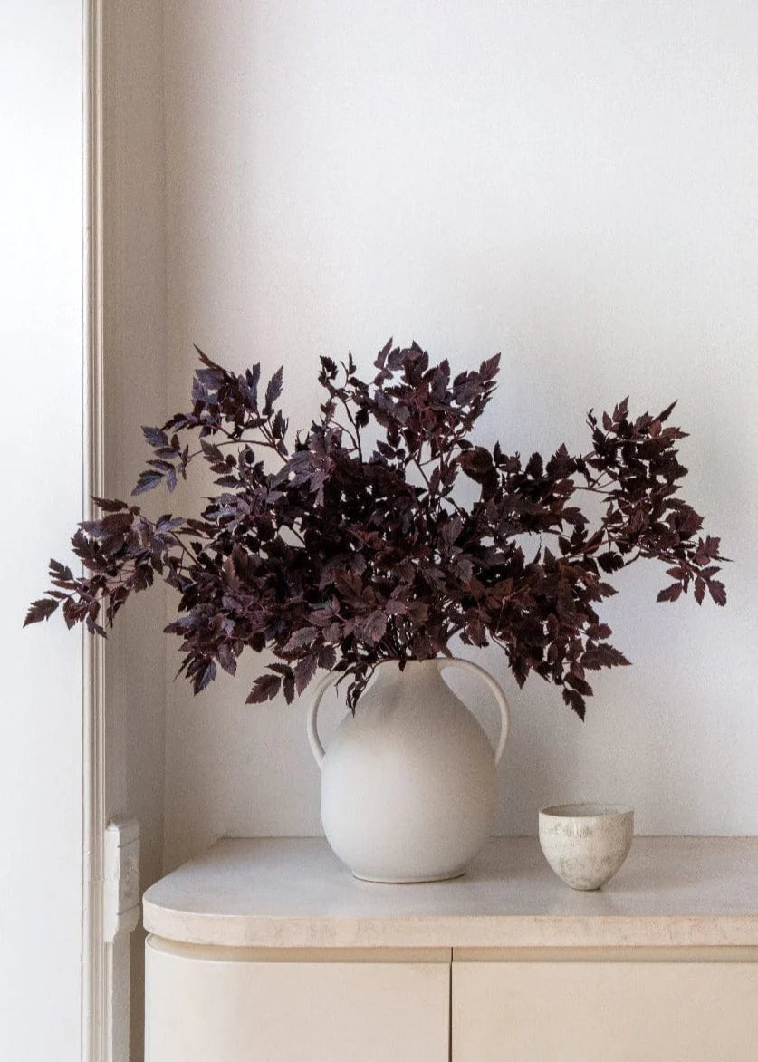 Plum Fake Cimicifuga Ramosa Leaves - 31"