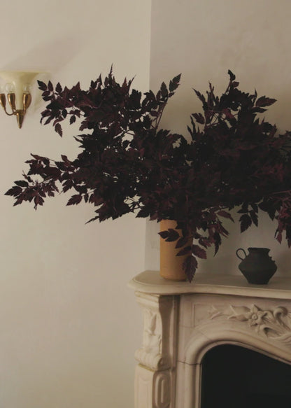 Plum Fake Cimicifuga Ramosa Leaves - 31"